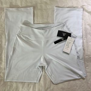 zeronic off white flared leggings